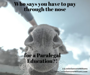 Landing a paralegal job doesn't have to be costly